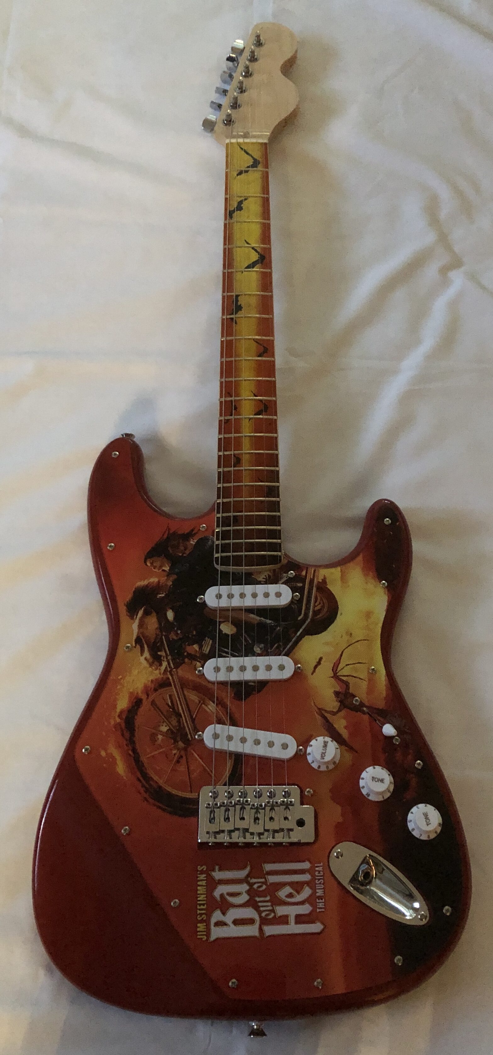 Bat Strat New Neck Full Front With Strings